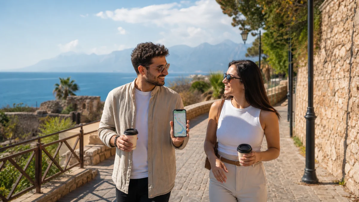 Antalya yeni insanlarla tanışmak için sakin rota
