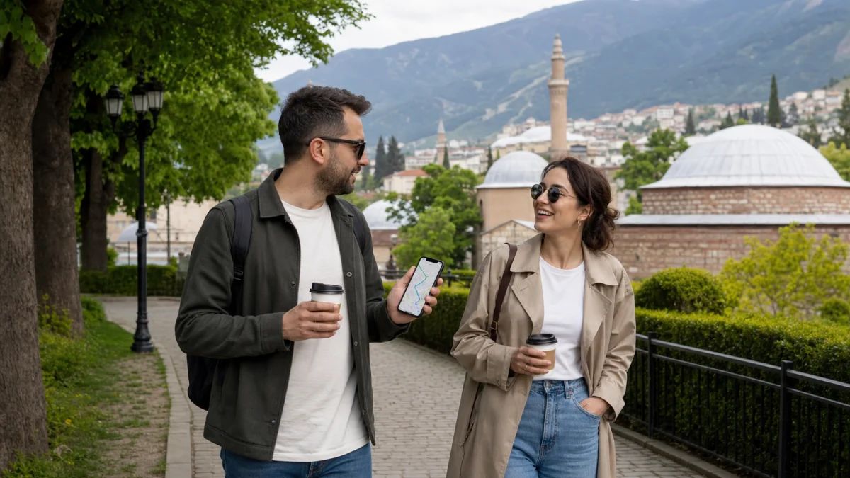 Bursa yeni insanlarla tanışmak için sakin rota