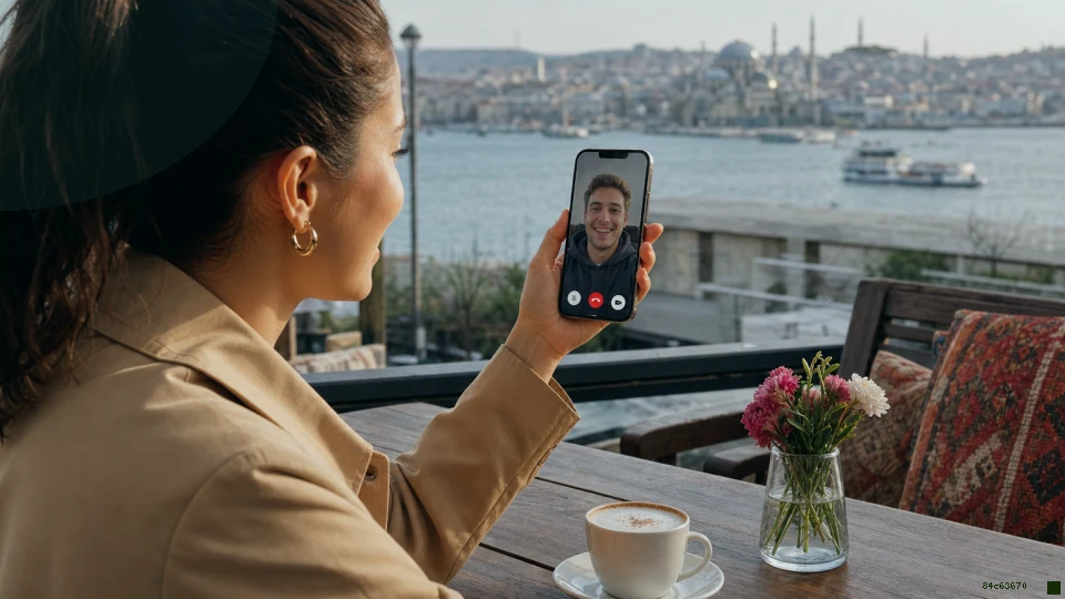 İlk video görüşme için ışık, arka plan ve kamera açısı için ek açıklayıcı görsel