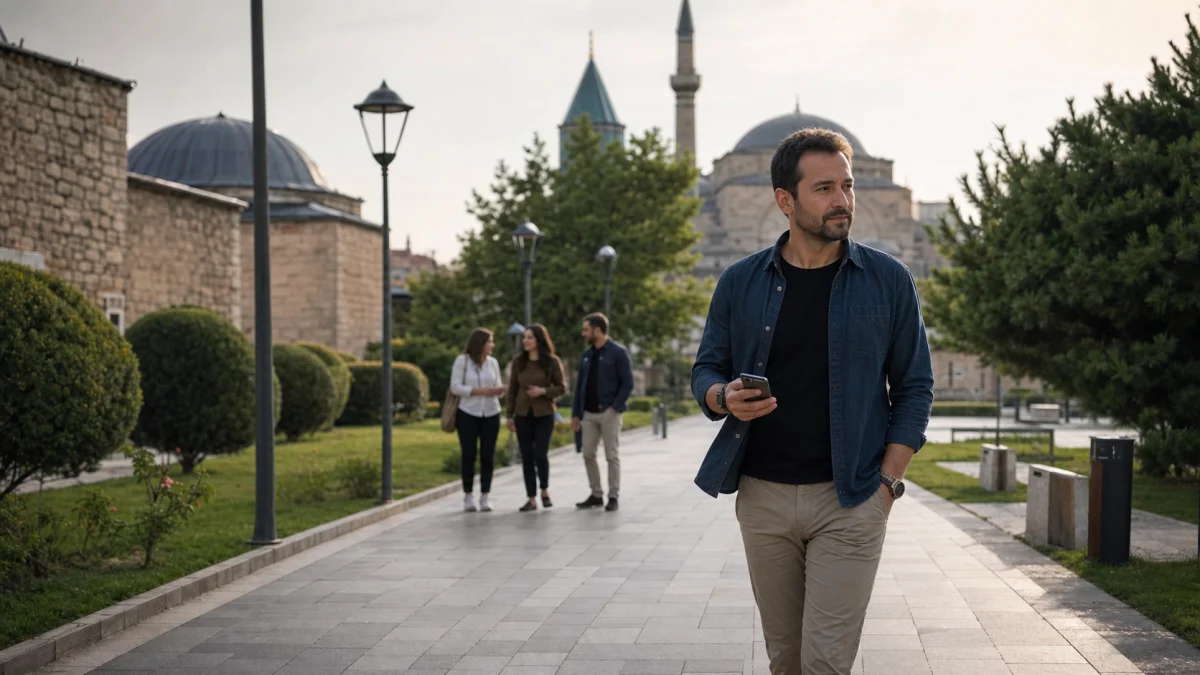 Konya yeni insanlarla tanışmak için sakin rota